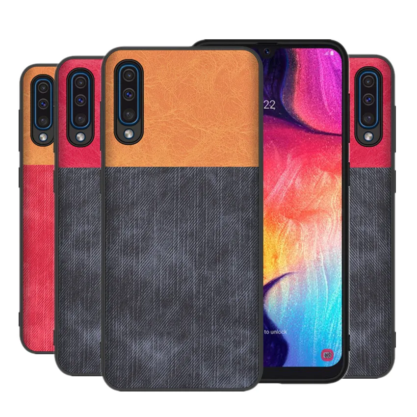 Тканевый чехол для samsung Galaxy A50 A70 A40 A30 A10 мягкий силиконовый деловая Противоударная