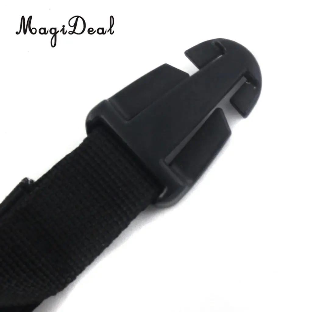 MagiDeal Adjustable Backpack Webbing Chest Strap with Whistle Buckle Black for Climbing Hiking Kayaking Canoeing Boating Acces