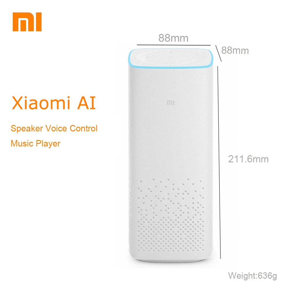 Xiaomi AI WiFi Bluetooth 4.1 Speaker Classical Volume Control Hands-free Calls Two-channel Supports A2DP music playing 12V 4 ohm |