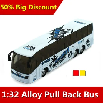 

1:32 alloy big bus travel, Pull back sound and light back of the school bus models, children's toy car, free shipping...