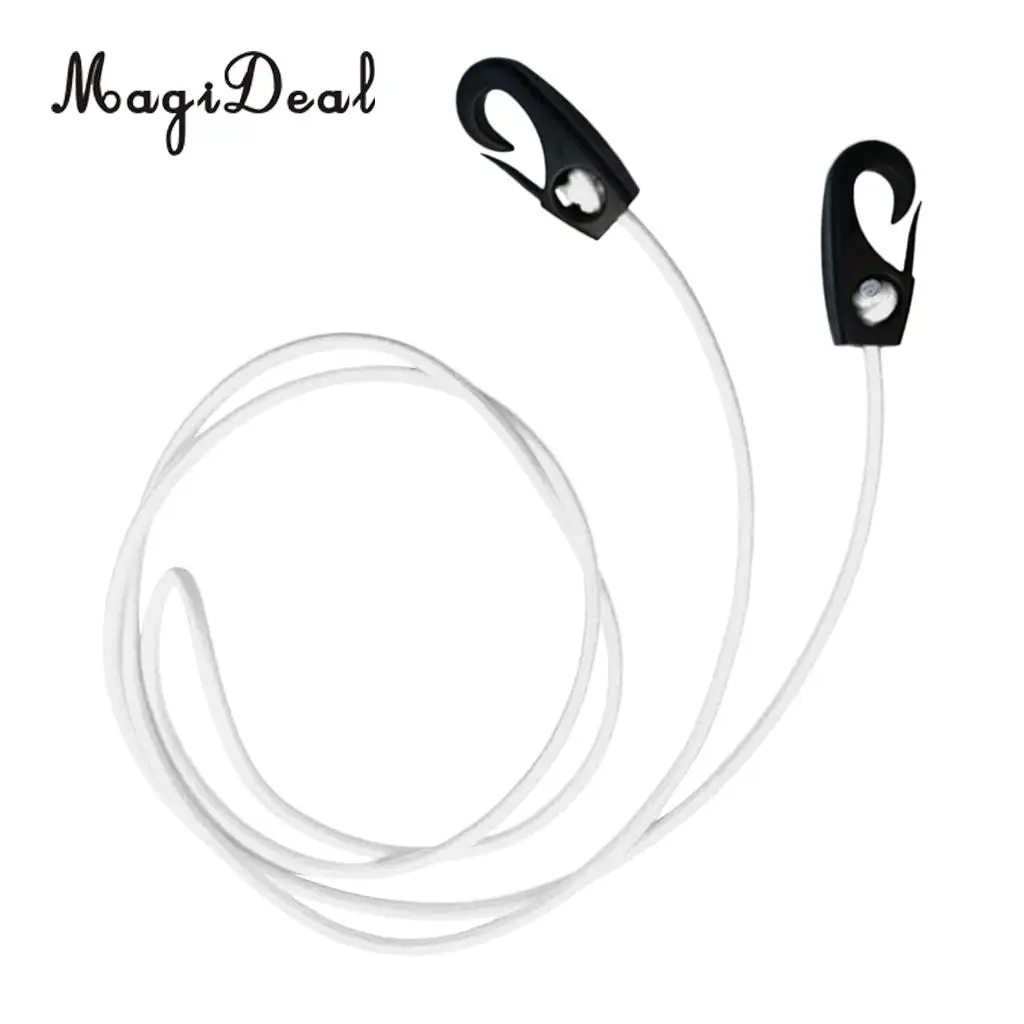 MagiDeal 185mm 5mm Elastic Bungee Cord Shock Rope Lanyard & Hook Snaps Tie Down Fishing Dinghy Kayak Boat RV Caravan