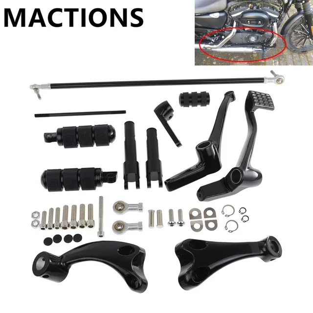 Buy Black Forward Controls Complete Kit Pegs & Levers