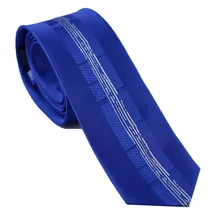 Галстуки мужские s Тощий Королевский синий с серебряной полосой шейный платок из микрофибры тощий галстук 6 см Модный тонкий галстук мужские платья рубашки Свадебные