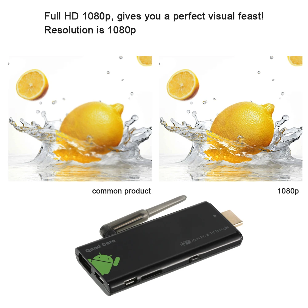 Мини ПК KODI XBMC Miracast DLNA 4 Android TV V21 Stick четырехъядерный процессор Airplay Электронный