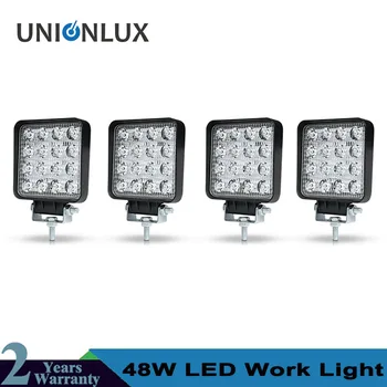 

4pcs waterproof 48w Flood Spot led Work Light bar waterproof CE RoHS offroad truck car LED Driving Lamp 12v 24v