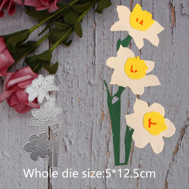 

flower Metal steel frames Cutting Dies DIY Scrap booking Photo Album Embossing paper Cards5*12.5cm