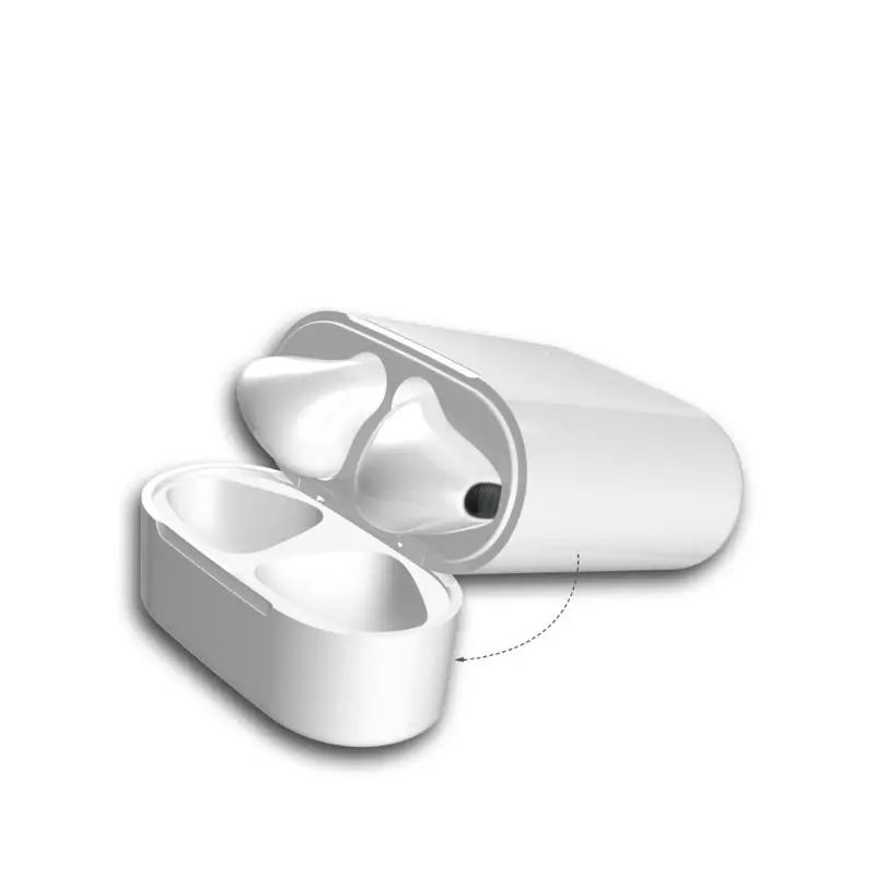 Built in 450mAh Battery Type C Wireless Charge Case Wireless Charger Box For Airpods 1 2