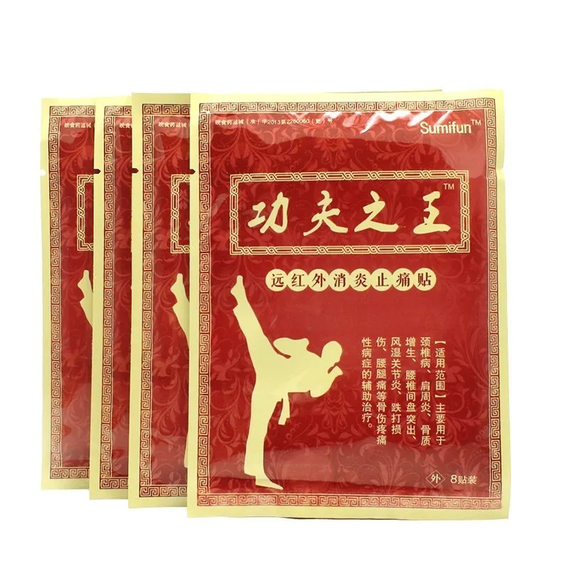 

8pcs/pack Fighter Muscle Strain Patches For Old People Pain Relief Paste Stickers Release Neck Back Shoulder Knee Pain T0242SHD