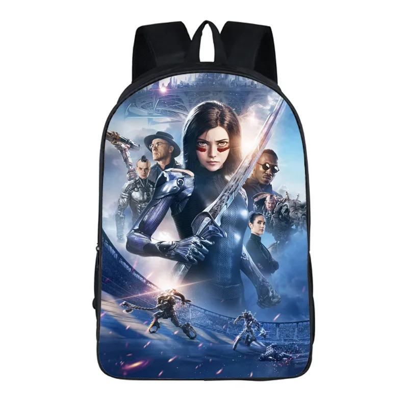 

New arrival travel Backpack Alita Students School Bag For Girls Boys Rucksack mochila Private customize lightweight women bag