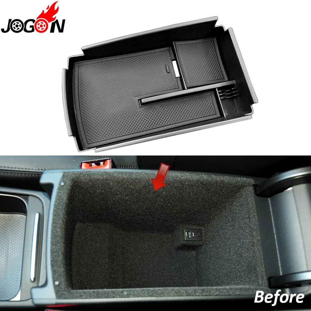 Goede Voor VW Volkswagen Passat CC B7 Variant MAGOTAN B6 B7L Auto Armsteun Opbergdoos Telefoon Houder Container Organizer Tray Accessoires