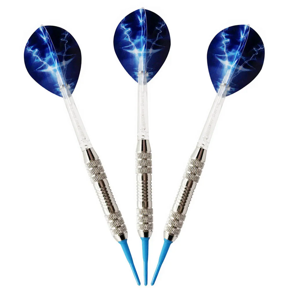 

3Pcs 18g Professional Safe Darts Set Soft Plastic Tip Iron Barrel PC Shafts PET Flights Competition Training Dart