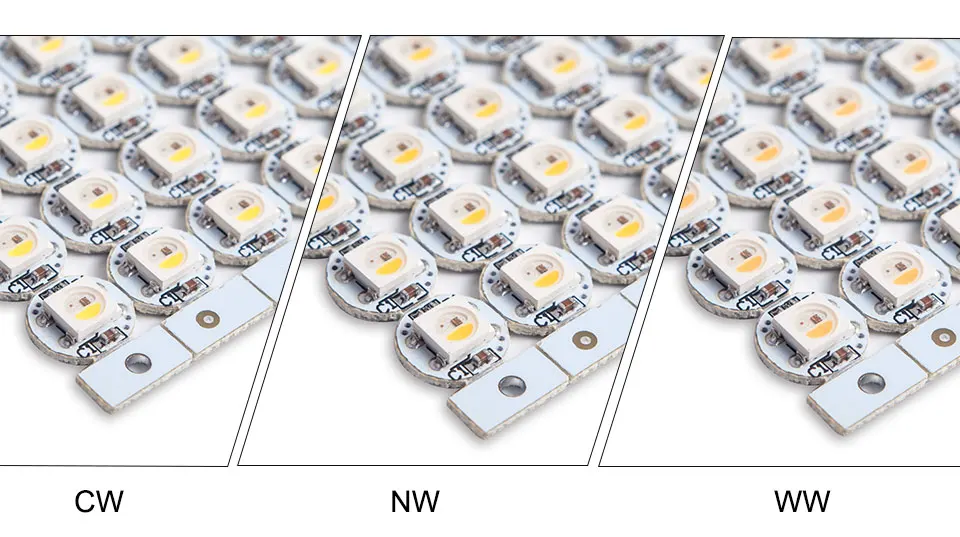 10~ 200 шт. WS2812B RGB светодиодный чип с теплоотводом 10 мм* 3 мм черный/белый PCB SK6812 5050 SMD светодиодный RGBW RGBWW Светодиодная лента DC5V