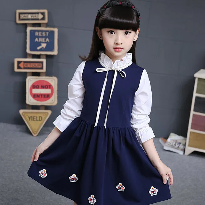 Two Color Baby Girls' Dress, Spring New Korean Version, Childrens ...