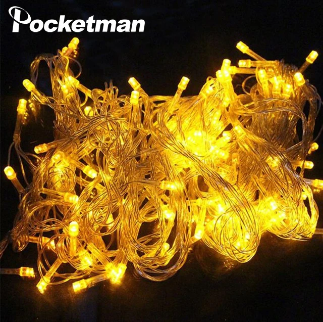 LED String Light 10M Waterproof 110V/220V 100 LED Garlands 9 Colors Christmas Lights xmas String Fairy Holiday String Lighting