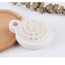 Расческа, круглая Массажная щетка для взрослых, массажная головка для волос, чистое Силиконовое персональное устройство для ухода, массажные инструменты