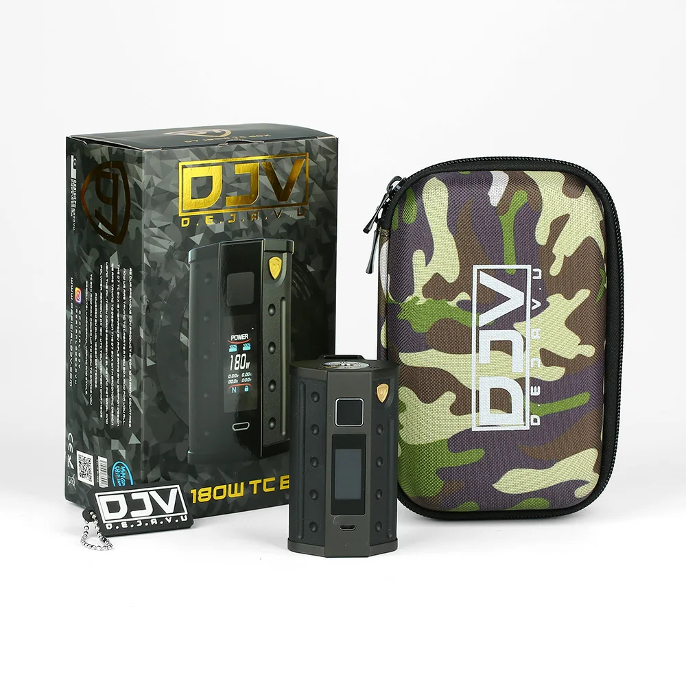 

DEJAVU DJV D7 Touch Screen Box MOD 180W Max Outpute Asmodus GX180 UTC Touchscreen Chip Ecig Vape Mod