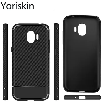 

For Galaxy J2 Pro Slim Carbon Fiber Silicone Case Anti-Drop TPU Back Soft Phone Cover Case For Samsung Galaxy J2 Pro (2018) Case