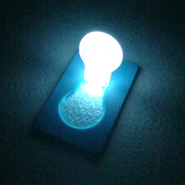 

2 Pieces Card Light Credit Card Size Foldable Pocket Light Portable LED Lamp
