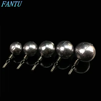

FANTU Lead Round Drop Shot Sinker 5g/7g/10g/12g/15g Hang Upside Lead Sinker 360 Degree Rotary Fishing Weight Tackles 10PCS