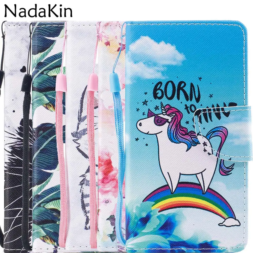 

Painted Flip Book Phone Case Shell for LG G7 ThinQ Q8 2018 Stylo 3 4 Q Stylus Q6 2017 K8 K10 2018 Leather Wallet Cover
