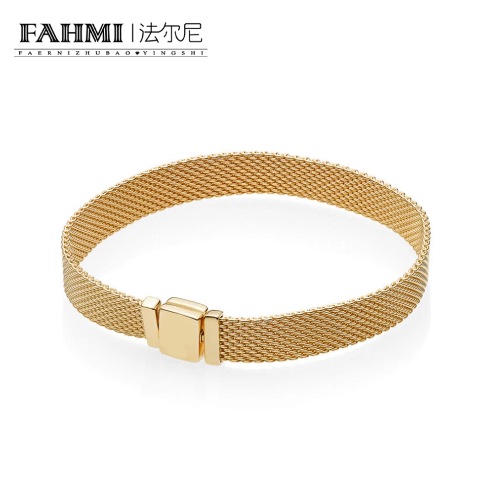 

FAHMI 100% 925 Sterling Silver New 567712 SHINE REFLEXIONS BRACELET Original Charm Fashion Jewelry Charming Women Gift