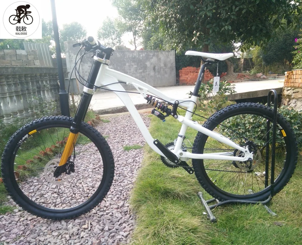 Top Kalosse M370   20X110mm  Full suspension bike   DH,/AM/FR  alloy  190mm travel ,26*2.35inch   27 speed 12