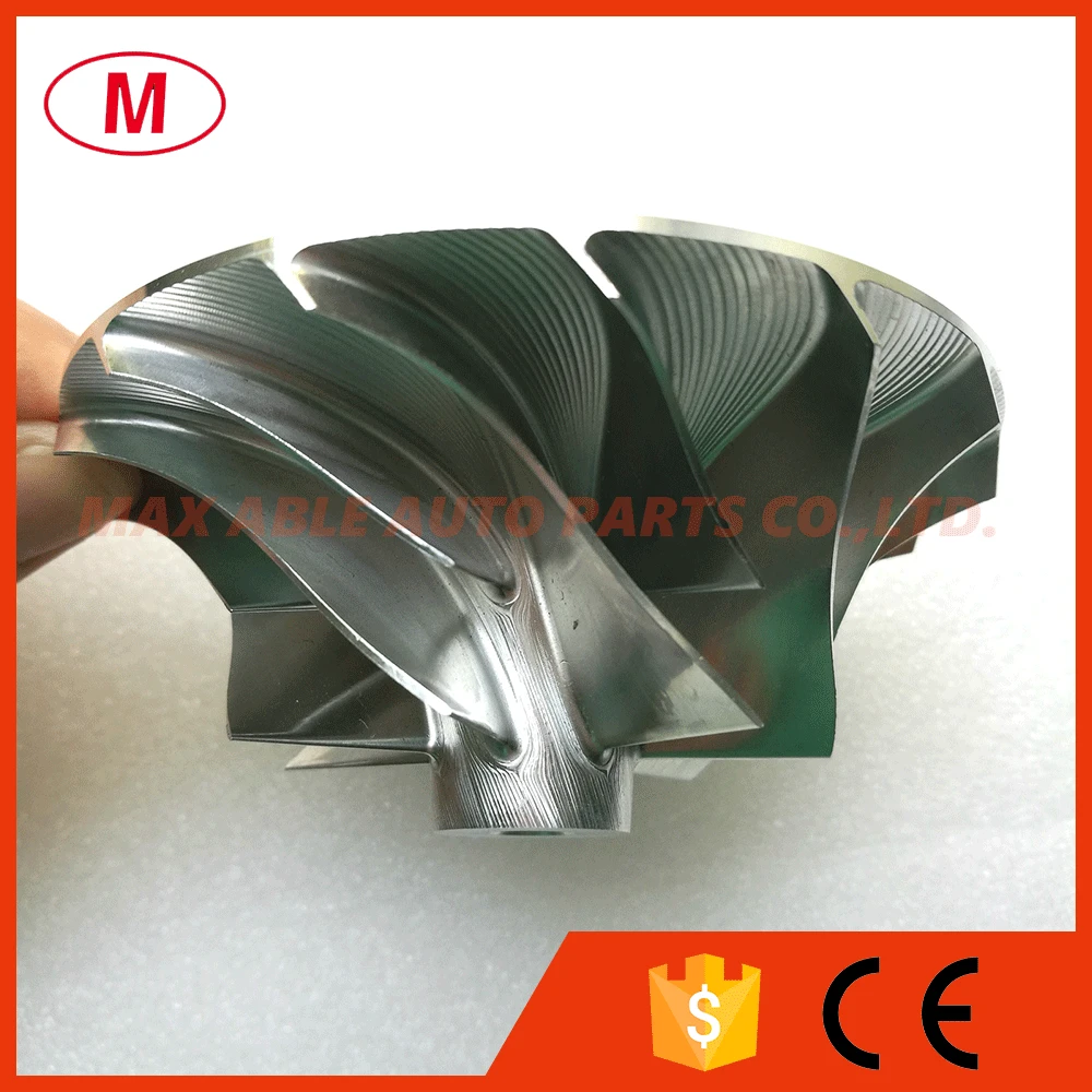 HX35 3599649 High Performance Turbo алюминий 2618/Фрезерование/Заготовки колеса компрессора 51,95/83,03 мм 7+ 7 лезвия для различных 3596183