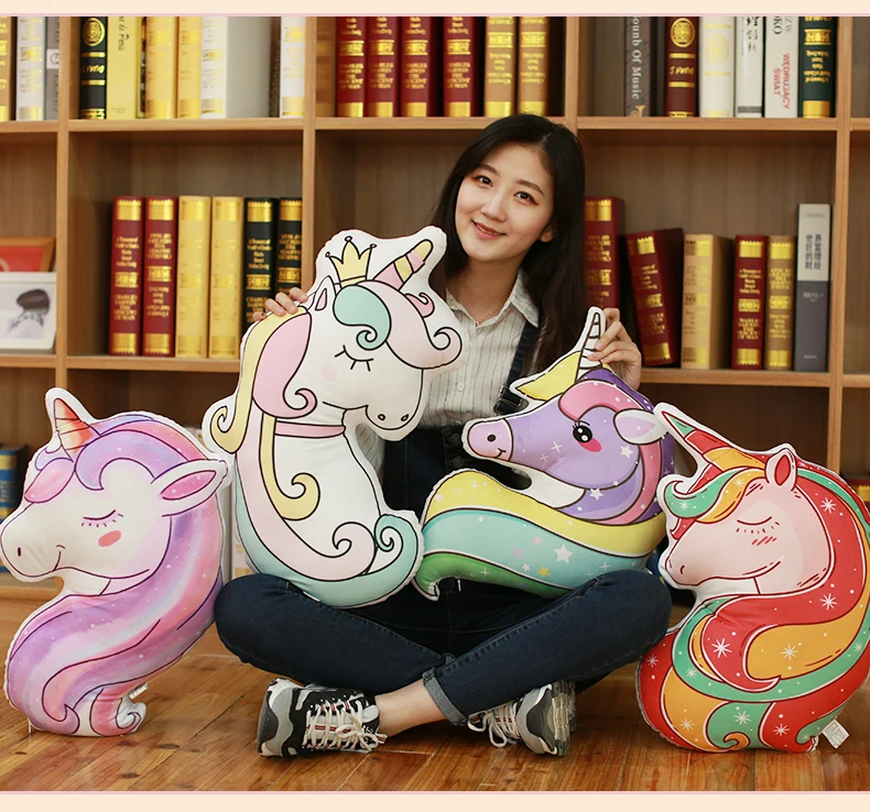 Lovely Unicorn Plush Pillow