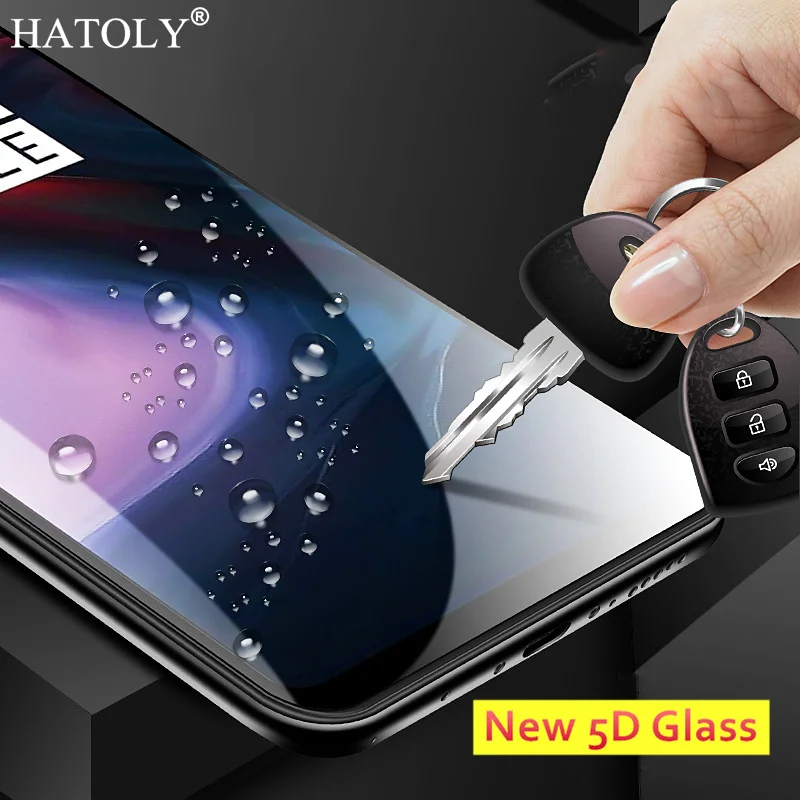 HATOLY полное покрытие изогнутое стекло Oneplus 6 защита для экрана 5D Super 9 H закаленное