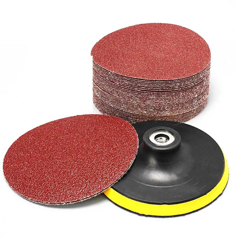 Buy 100pcs 5" 125mm Sandpaper Sanding Disc For Sander