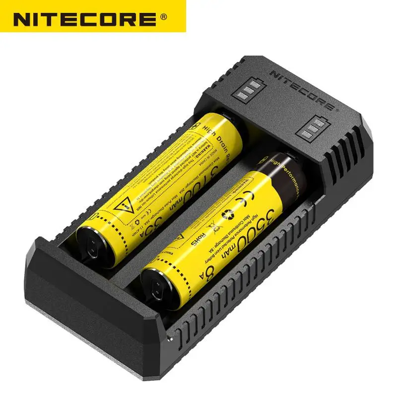 100% 오리지널 NITECORE UI1 UI2 휴대용 USB 리튬 이온 배터리 충전기 26650 20700 21700 18650 16340 14500 배터리와 호환 가능