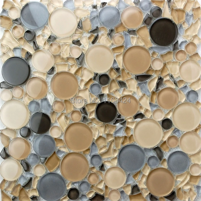 small and big font b round b font font b glass b font mosaic font b