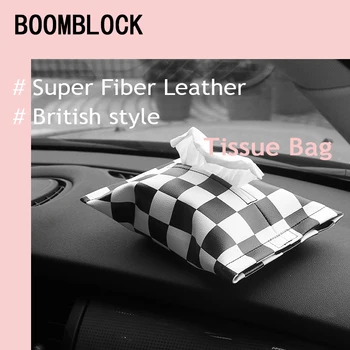 

1x Car Styling England Tissue Box Bag For Hyundai Creta Tucson BMW X5 E53 VW Golf 4 7 5 Tiguan Kia Rio Sportage 2017 Accessories