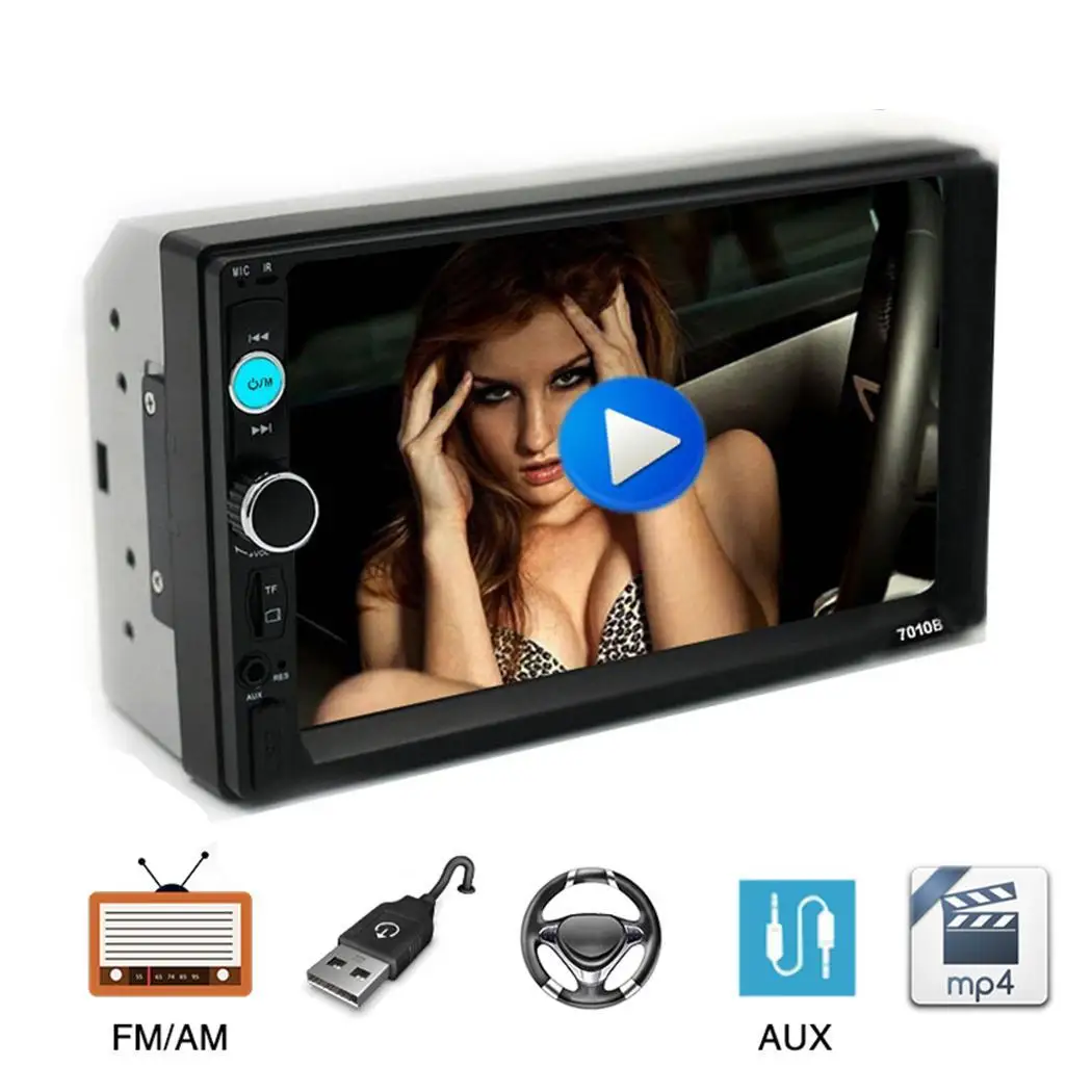 New Multi-function HD 7inch Car MP5 JPG Player TDA7388 MP3/WMA/WAV/OGG/FLAC/APE Bluetooth Hands-free Kit Radio | Автомобили и