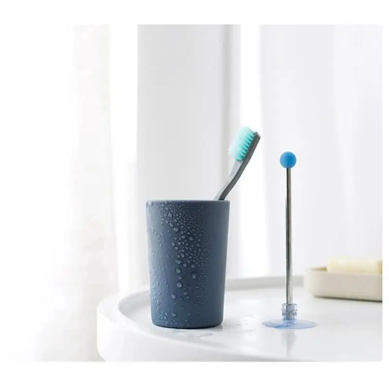 Пластиковая чашка для полоскания рта, настенный присоска для ванной комнаты, кружка для зубной щетки