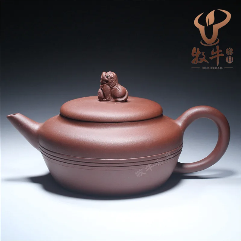 Double lion pot 180 ml Yixing Teapot Tea Set holiday gift batch