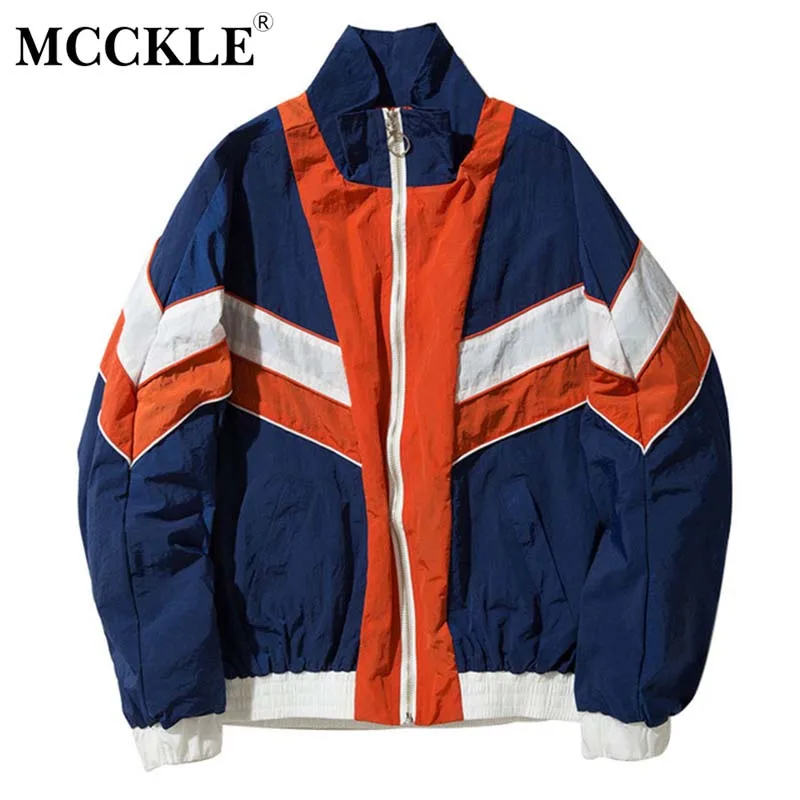 

Spring Hip Hop Bomber Men's Jacket Coat Long Sleeve Patchwork Baseball Block Jackets Coats For Mens 2019 Autumn Male Streetwear