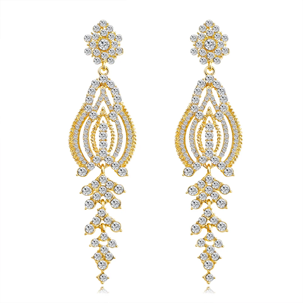 Buy Romantic Irregular Graphics Rhinestone Earrings