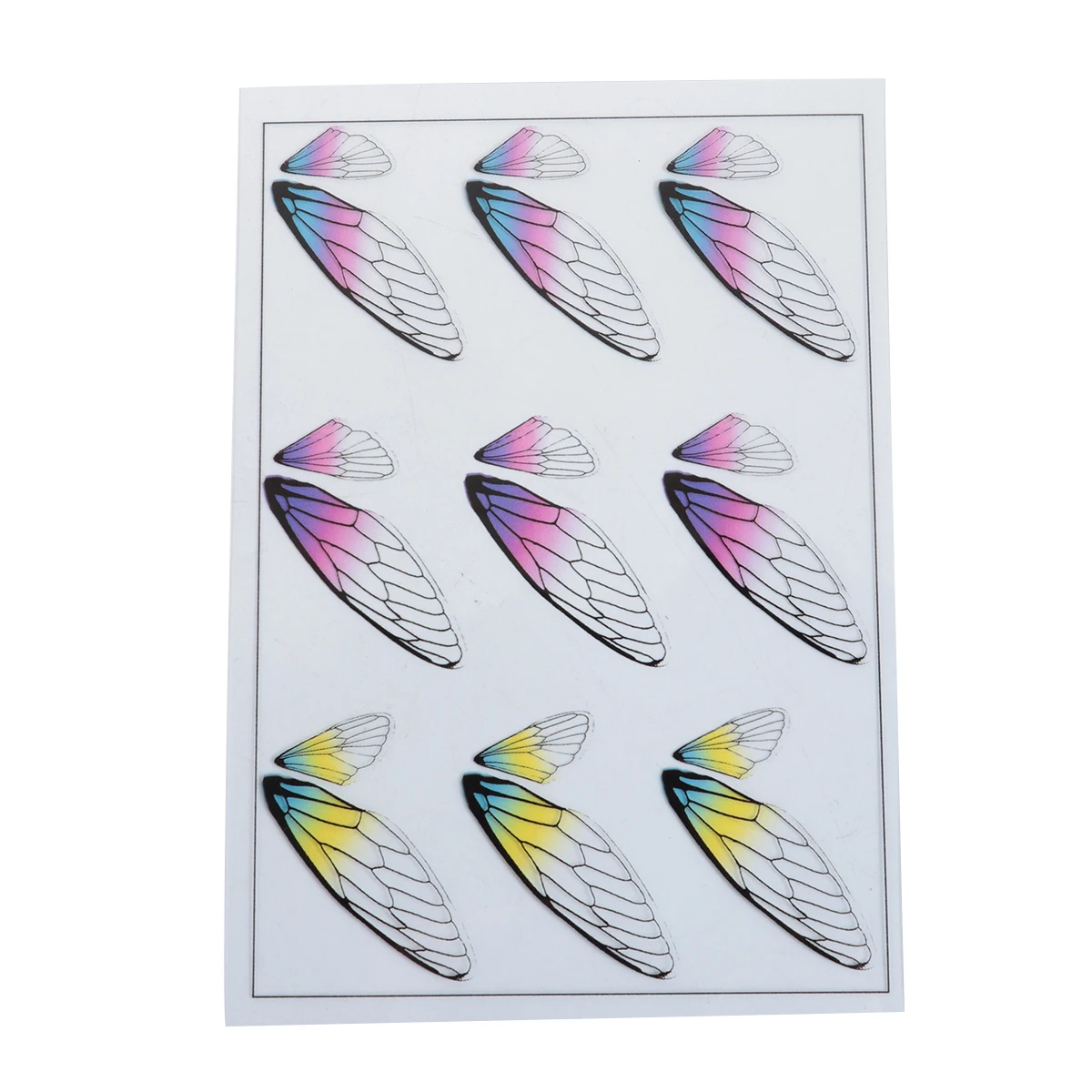 Doreen Box смолы и ПВХ DIY Scrapbook Deco Наклейки для крафт крыло Многоцветный 15 см (5 7/8 &quot) x 10