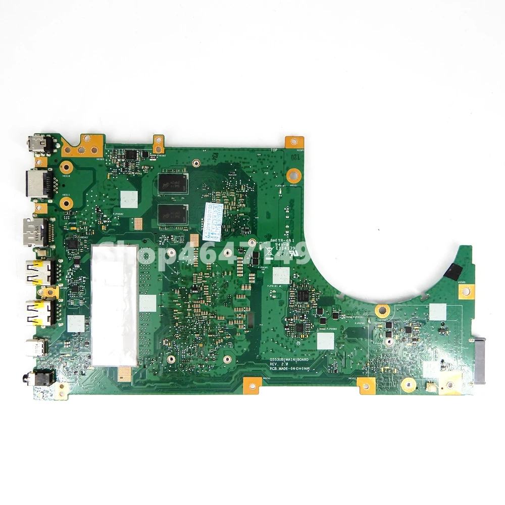  Q553UB Motherboard I7-6500CPU 940M/2GB N16S-GT1-KB-A2 4GB RAM Mainboard For ASUS Q553UB Q553U Q553U