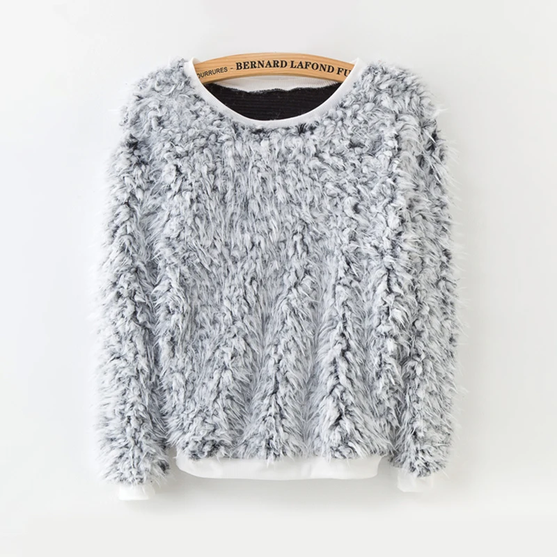 2018 New Women's Sweaters Long-sleeved Fleece Round Neck Pullover Warm Solid Color Tide Style Streetwear Fashion Women Sweater 2018 New Women's Sweaters Long-sleeved Fleece Round Neck Pullover Warm Solid Color Tide Style Streetwear Fashion Women Sweater