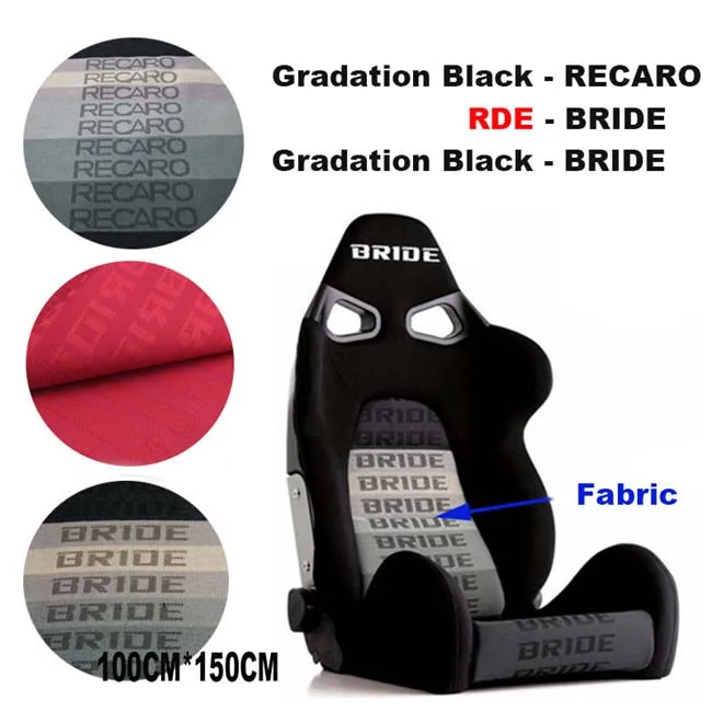 100 см x 160 см JDM, тканевый чехол для автосидений, черный, красный, градиентный чехол для автосидения невесты, автомобильные аксессуары-3 цвета