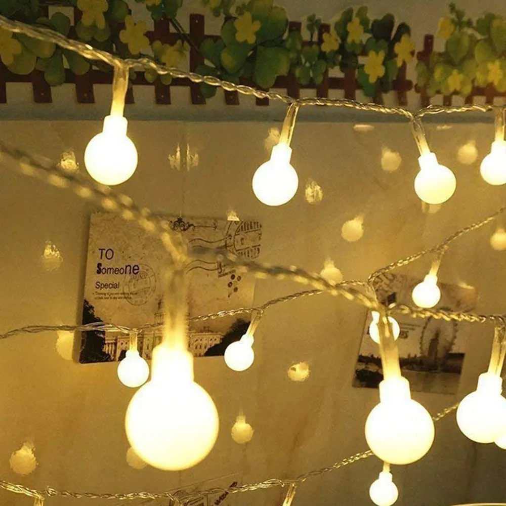 Наружный садовый светильник s-String Fairy светодиодный на батарейках 10 м 100 светодиодный светильник рождественские украшения для дома