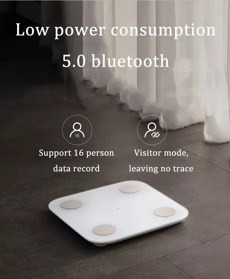 XIAOMI 2.0 Intelligent bluetooth Body Fat Scale Balance Test Health Data Monitor LED Display Precision Body Fat Weight Scale Fitness Yoga Tools Scale (11)