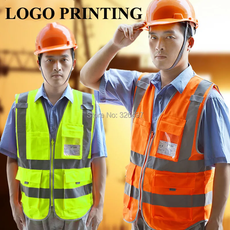 מוצר Multipocket Reflective safety vest construction work safety