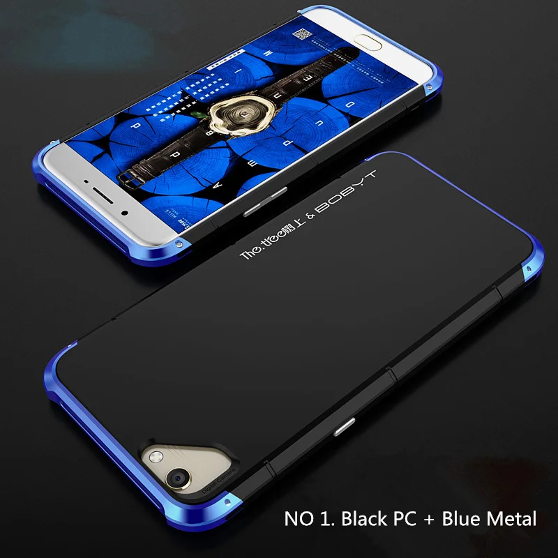 NO 1. Black PC + Blue Metal