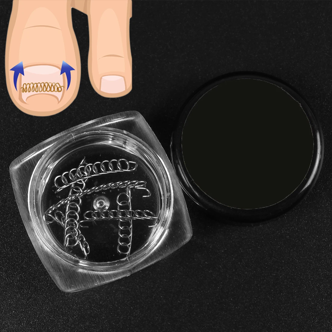 Acronyx Onyxis ortopédicos Pies Pie, herramientas para el cuidado de encarnada del clavo del dedo del pie pedicura corrección de fijador recuperar paroniquia 6 unids/caja Acronyx Onyxis ortopédicos Pies Pie, herramientas para el cuidado de encarnada del clavo del dedo del pie pedicura corrección de fijador recuperar paroniquia 6 unids/caja