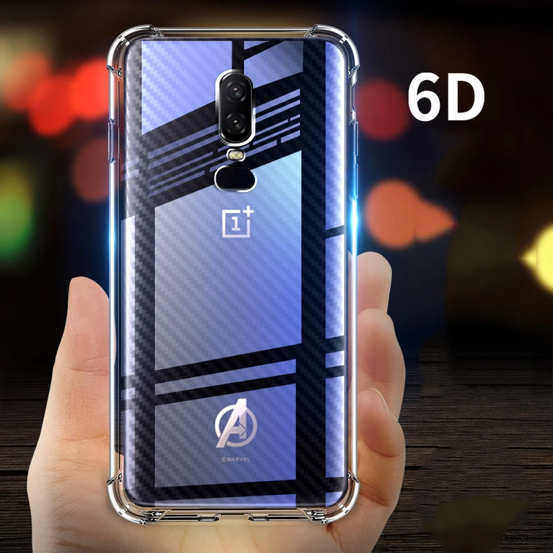 

For Oneplus 6 Case [Air Cushion] Military Protection TPU Cover Shockproof Soft One Plus 6 Oneplus6 Transparent Phone Cases
