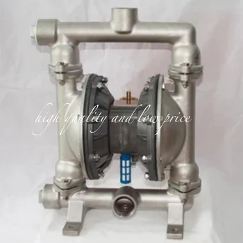 

QBY-25 Natural Colour 304 stainless steel pneumatic diaphragm pump with F46 diaphragm