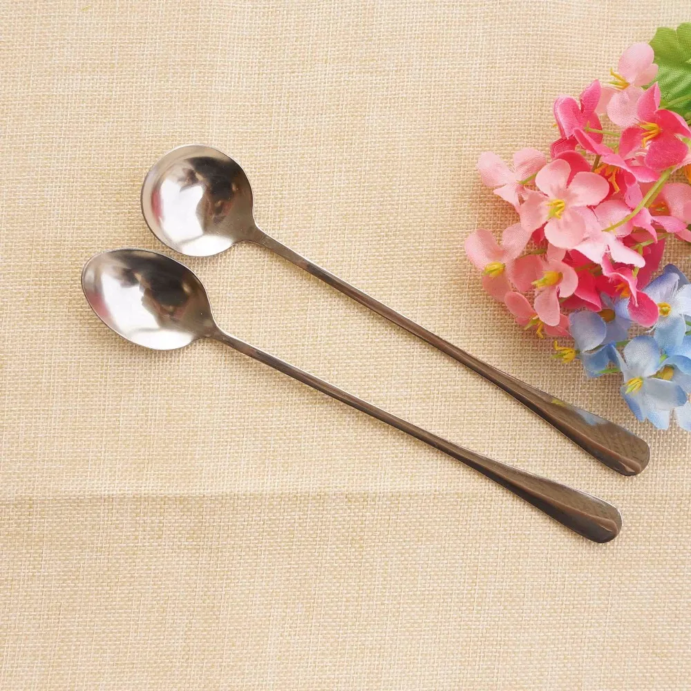 Stainless Steel Coffee Spoon Multifunctional Cocktail Spoons Long